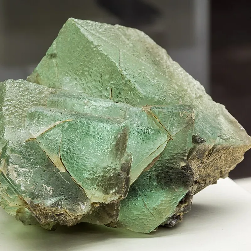 Green Fluorite crystal