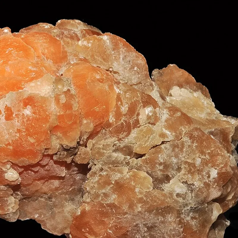 Orange Calcite crystal