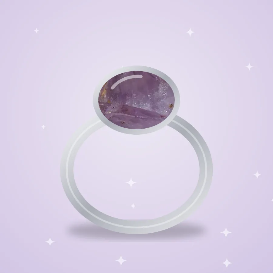 Amethyst Adjustable Ring