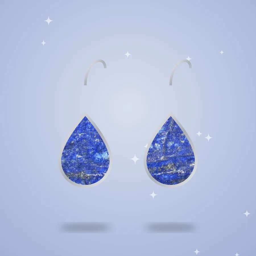 Lapis Lazuli Drop Earrings