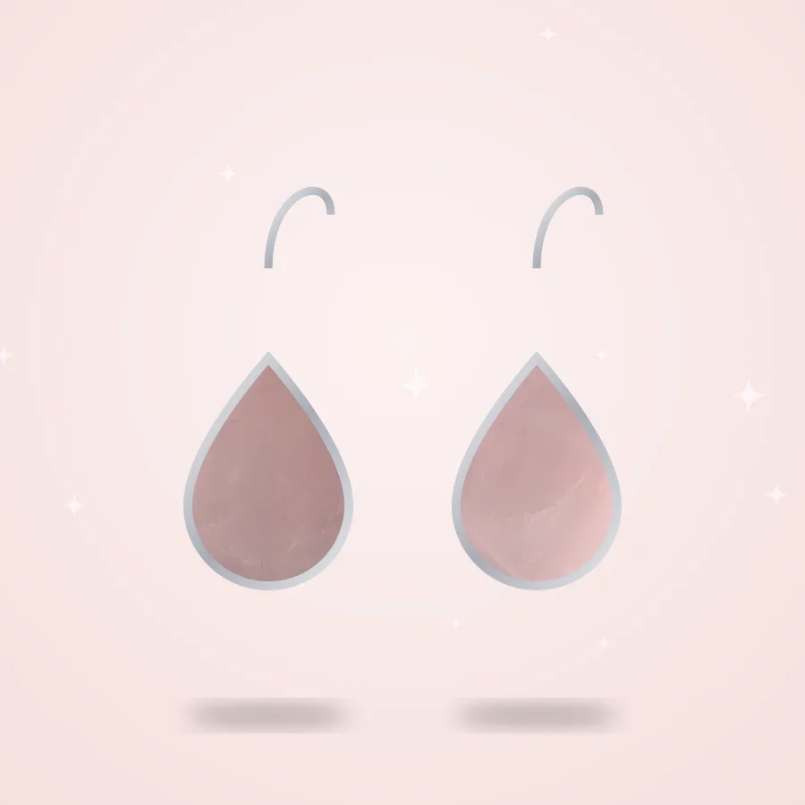Rose Quartz Drop Earrings