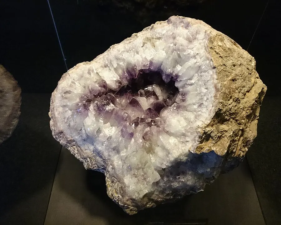 A geode cracked open