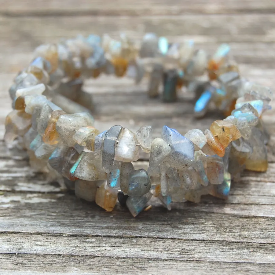 Labradorite Chip Bracelet