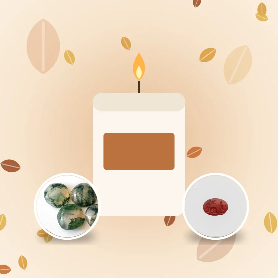 Harvest Crystal Candle Set