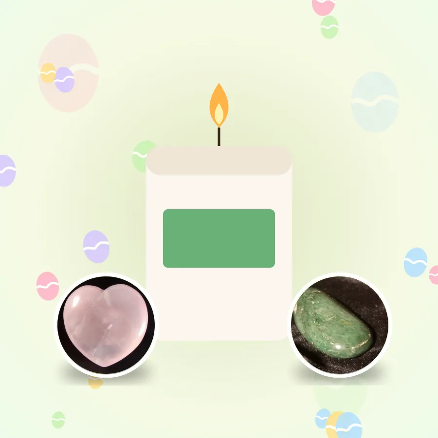 Easter Crystal Candle Set